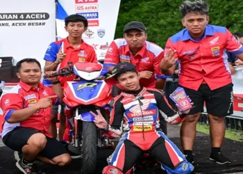 Foto: Muhammad Nabil Zahsena dari Honda Indako Racing Team Kunci Gelar Juara Motoprix Region A Sumatera 2026 Kelas MP2 Novice di Aceh 23
