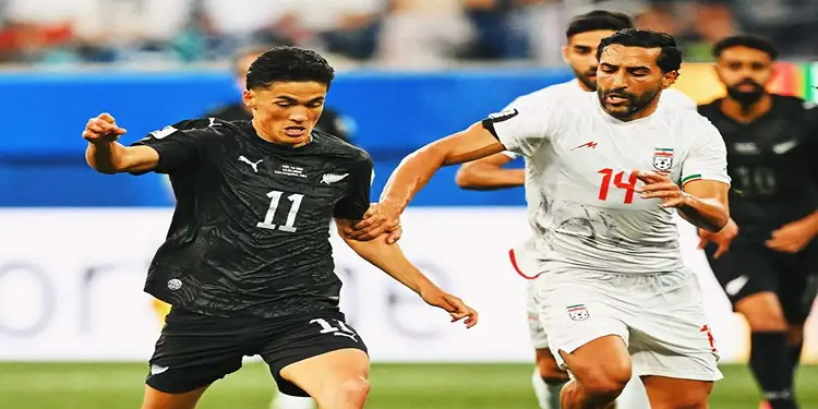Foto: Tim Nasional Iran melawan Selandia Baru lanjutan babak penyisihan Grup G Piala Dunia 2026 berakhir tanpa pemenang dengan skor sama kuat 2-2. (Instagram @nzallwhites)