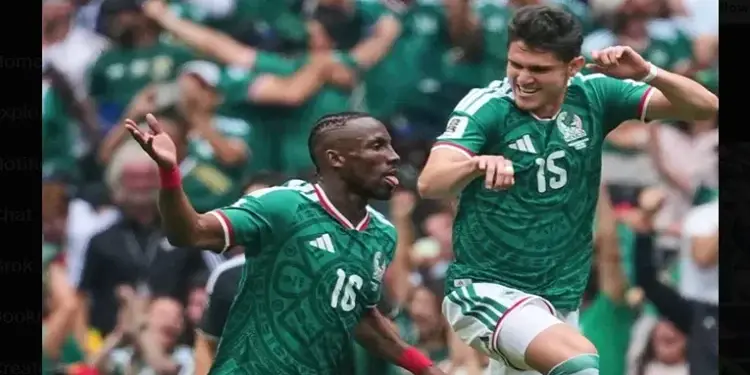 Foto: Meksiko kalahkan Afrika Selatan 2-0 di Laga pembuka di Estadio Azteca pada Jumat (12/6/2026) dini hari WIB.(Foto: Tangkapan layar akun x/mexicannationalteam)