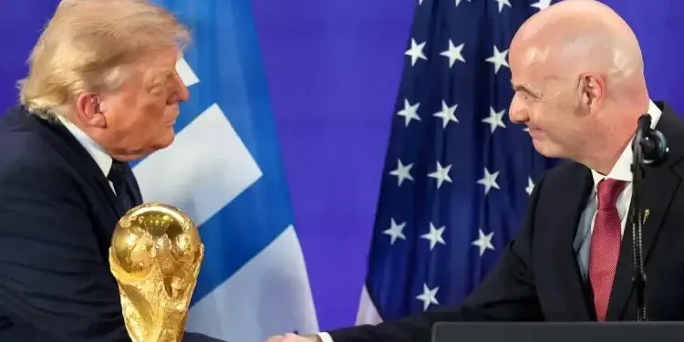 Foto: Presiden Amerika Serikat Donald Trump (kiri) dan Presiden FIFA Gianni Infantino (kanan) pada acara resepsi FIFA di Trump Tower, New York, Sabtu, 18 Juli 2026 (Foto: Instagram/@gianni_infantino)