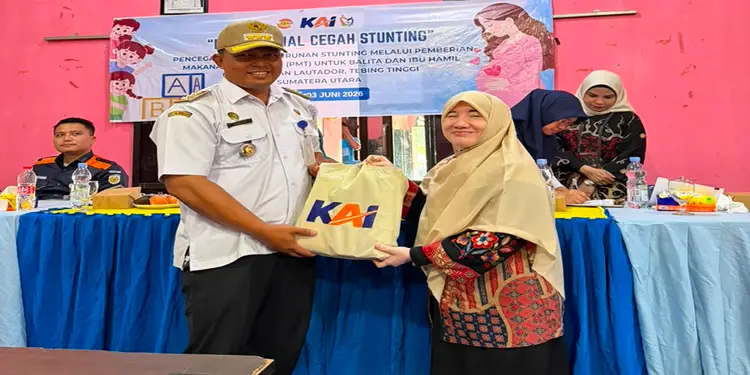 Foto: KAI Divre I Sumut telah menyalurkan total bantuan sebesar Rp235.621.935 sepanjang Semester I 2026.(Ist)