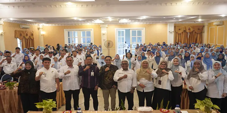 Foto: Pelaksanaan kegiatan Literasi di Kampung Keluarga Berkualitas yang berlangsung di Kabupaten Deli Serdang pada Rabu, 07 Juli 2026.(Dok:OJK Sumut)