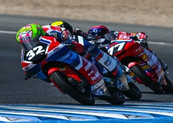 Foto: Pebalap Astra Honda Motor M Kiandra Ramadhipa Jaga Peluang di Klasemen Moto3 Junior World Championship Usai Balapan di Jerez 24