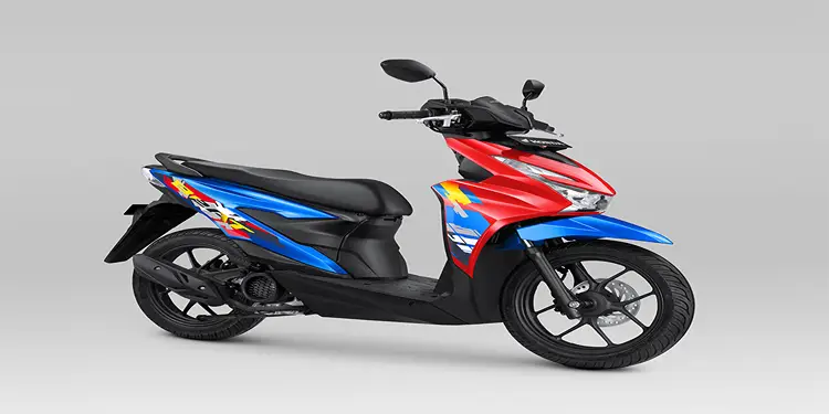 Foto: Peluncuran varian warna baru dan desain striping teranyar pada New Honda BeAT Series.(Ist)